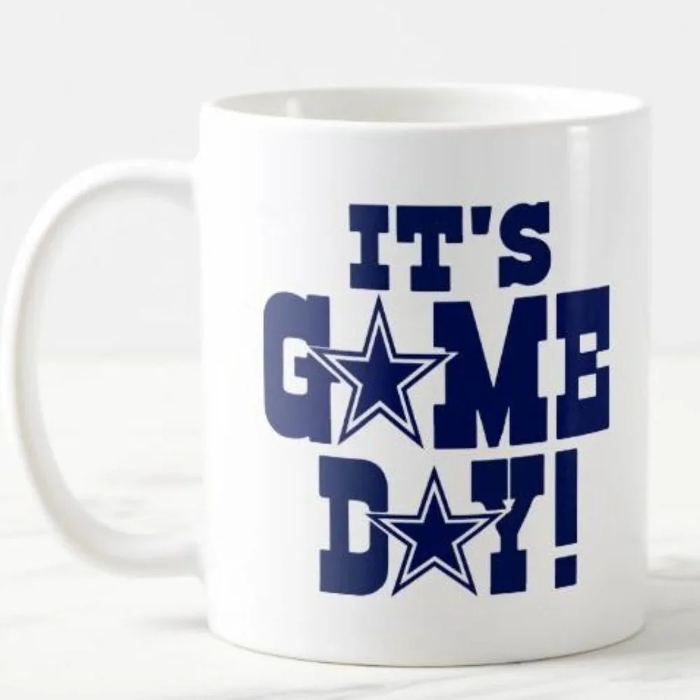 Cowboys It's Game Day Coffee Mug 12 Oz - Picture 1 of 2